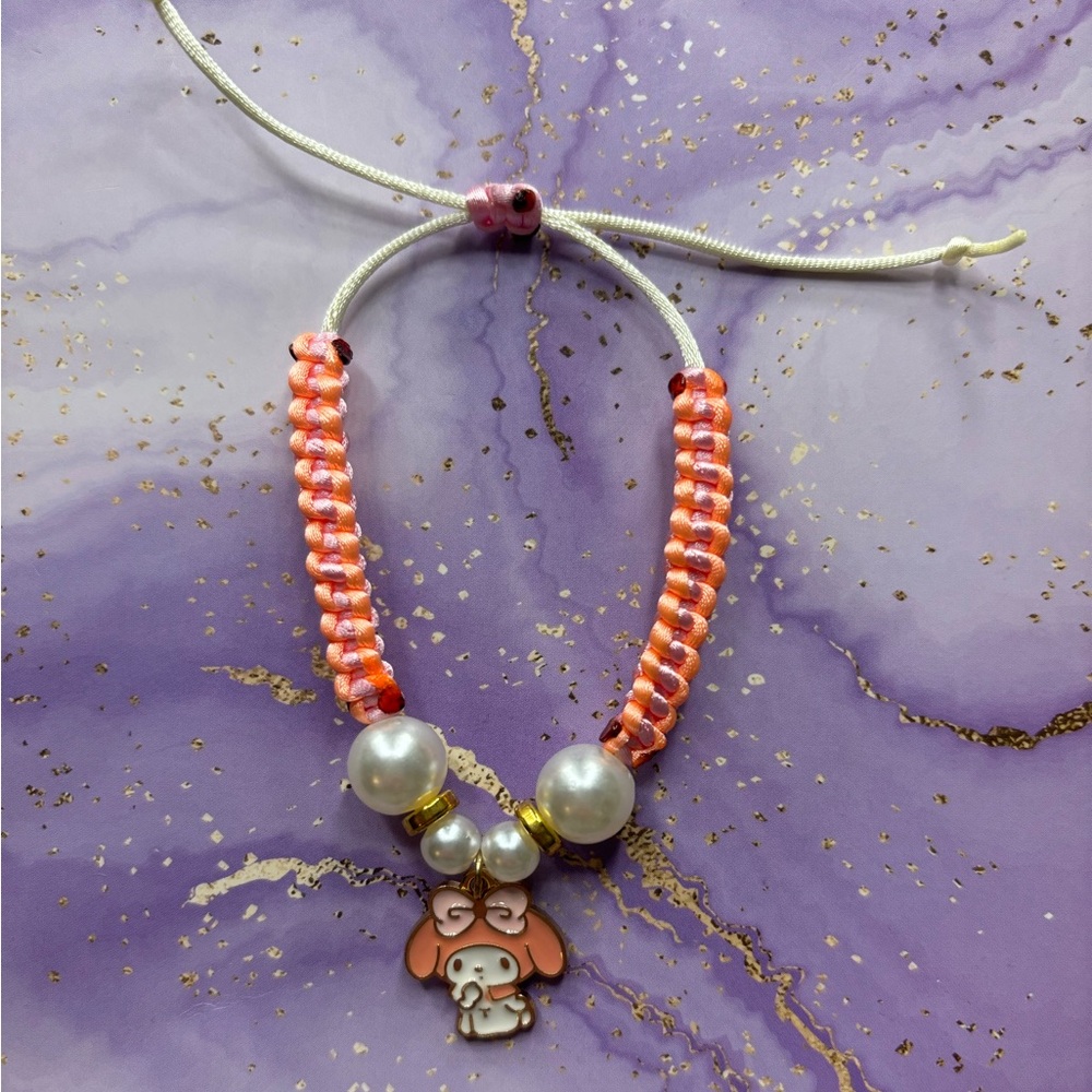 Handmade adjustable Hello kitty adjustable bracelet